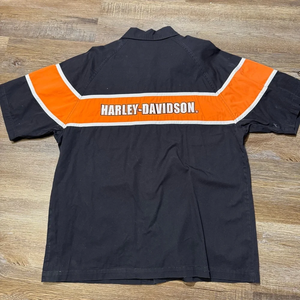 Vintage Harley Davidson Biker Button Up Shirt - Picture 5 of 5